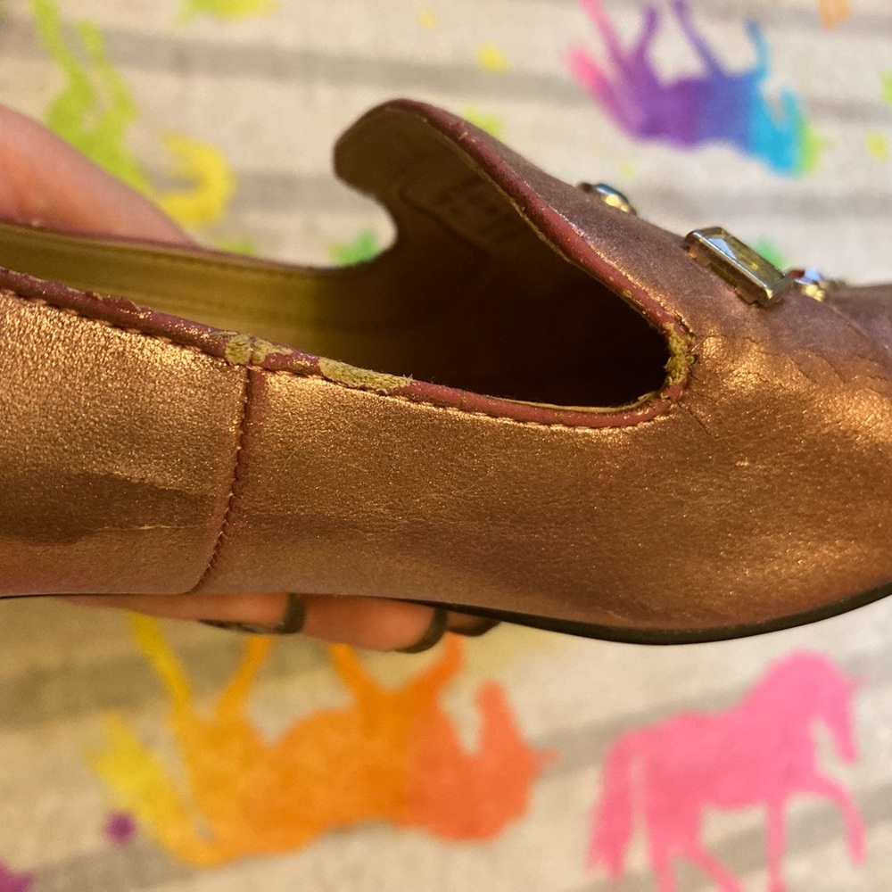 💎 Metallic Bejeweled Katy Perry Loafers, size 8 - Picture 9 of 10